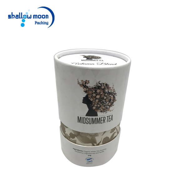 美女树进口茶叶圆筒盒
